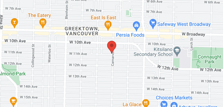 map of 2986 W 11TH AVENUE